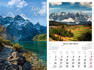Obrazek Kalendarz 2026 ścienny 13-k Tatry