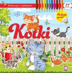Obrazek Koloruję i naklejam. Kotki