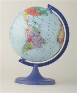 Obrazek Globus polityczny w folii termokurczliwej 16 cm