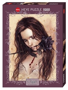 Obrazek Puzzle 1000 Czarna róża, Frances Victoria