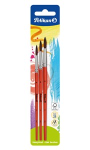 Obrazek Pędzel okrągły 23S (4,6,8) 3 szt. Pelikan