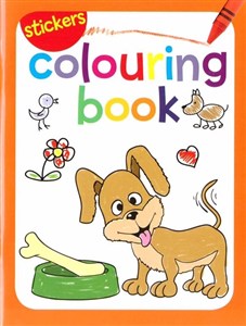 Obrazek Colouring book z naklejkami. Pies