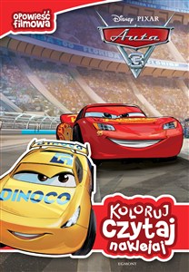 Picture of Auta 3 Koloruj czytaj naklejaj