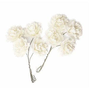 Picture of Kwiaty papierowe ecru 8szt