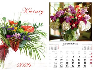 Picture of Kalendarz 2026 ścienny 7-k Kwiaty