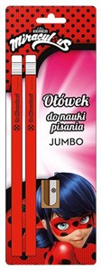 Obrazek Ołówek do nauki pisania + temperówka Miraculous