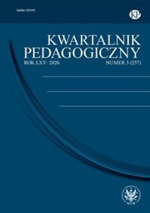 Obrazek Kwartalnik Pedagogiczny 3/2020
