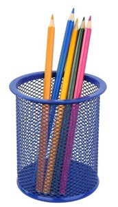 Obrazek Kubek przybornik okrągły duży niebieski