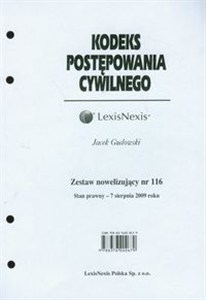 Obrazek Kodeks Postępowania Cywilnego Zestaw nowelizujący nr 116