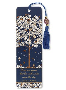 Picture of Zakładka do książki Spadające Kwiaty Peter Pauper Press Wstążka z frędzlem i koralikiem