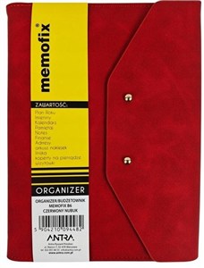 Picture of Organizer Memofix B6 nubuk czerwony