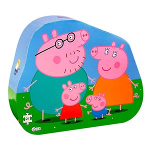Obrazek Puzzle 24 Świnka Peppa. Rodzina