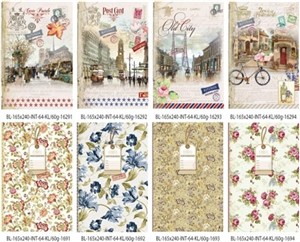 Picture of Notatnik ozdobny 165x240 64 stron kratka mix