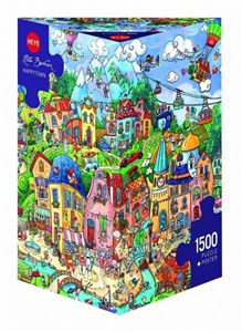 Obrazek Puzzle 1500 Szczęśliwe miasto (Puzzle+plakat)