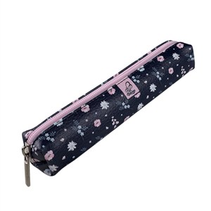 Obrazek Piórnik mini etui prostokąt stokrotki na granacie BB200474