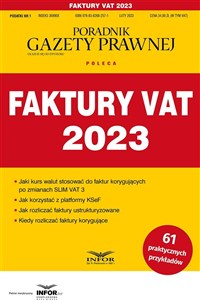 Obrazek Faktury VAT 2023 Podatki 1/2023
