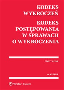 Picture of Kodeks wykroczeń Kodeks postępowania w sprawach o wykroczenia
