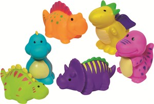 Obrazek Gumowe zwierzątka dinozaury mix