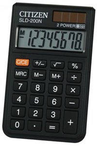 Picture of Kalkulator kieszonkowy Citizen SLD-200NR czarny
