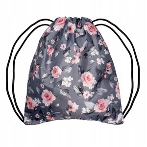 Picture of Worek szkolny Róże szary