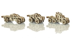 Obrazek Drewniane puzzle 3D Ciężarówki