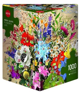 Picture of Puzzle 1000 Kwiatowe życie (Puzzle+plakat)