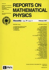 Obrazek Reports on Mathematical Physics 79/1 2017