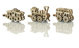 Obrazek Drewniane puzzle 3D Transport publiczny