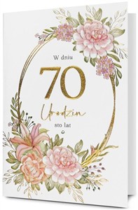Picture of Karnet Urodziny 70