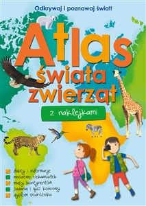 Obrazek Atlas świata zwierząt z naklejkami