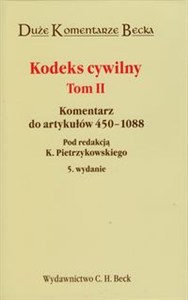 Obrazek Kodeks cywilny tom 2 Komentarz do artykułów 450-1088