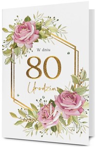 Picture of Karnet Urodziny 80