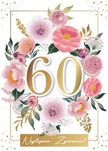 Picture of Karnet urodziny 60