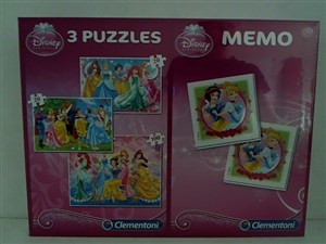 Picture of Puzzle Księżniczki 2x20+100 + Memo