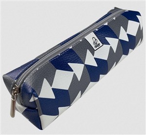 Obrazek Piórnik prostokąt Kostki granatowe