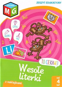 Picture of To ciekawe Wesołe literki zeszyt edukacyjny z naklejkami
