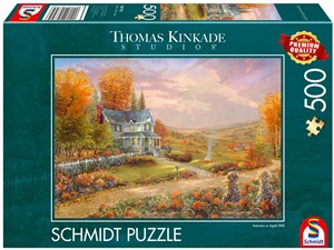 Obrazek Puzzle 500 PQ T.Kinkade Jesień w Apple Hill 113666