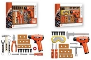 Obrazek Narzędzia z wiertarką 6x33x25cm MIX