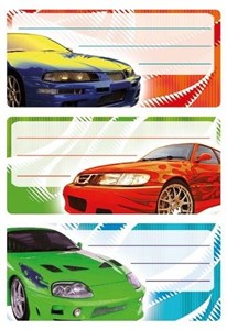 Picture of Naklejki szkolne - Auta 9szt