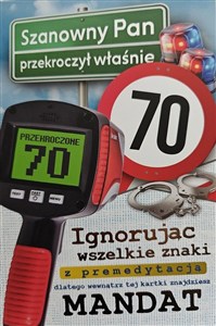 Picture of Karnet Urodziny 70