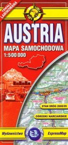 Obrazek Austria mapa samochodowa 1:500 000