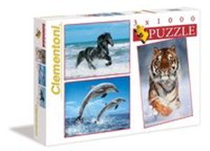 Obrazek Puzzle Zwierzęta 3x1000