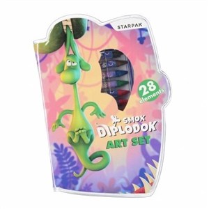 Obrazek Zestaw artystyczny Diplodok 28 elementów