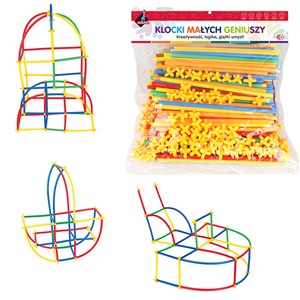 Picture of Klocki małych geniuszy słomki 300 elementów