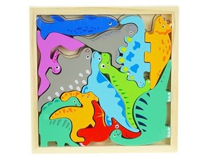 Picture of Układanka puzzle drewniane dinozaury