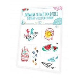 Obrazek Zmywalne tatuaże dla dzieci - Letnie wzory