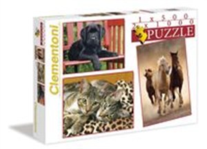 Picture of Puzzle Zwierzęta 1x500 + 2x1000