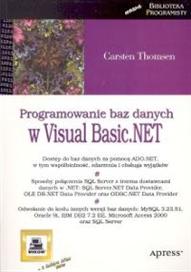 Obrazek Programowanie baz danych w Visual Basic.NET