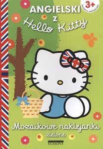 Obrazek Angielski z Hello Kitty Mozaikowe naklejanki zielone