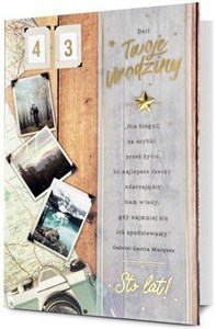 Obrazek Karnet B6 Urodziny (wymienne cyfry)